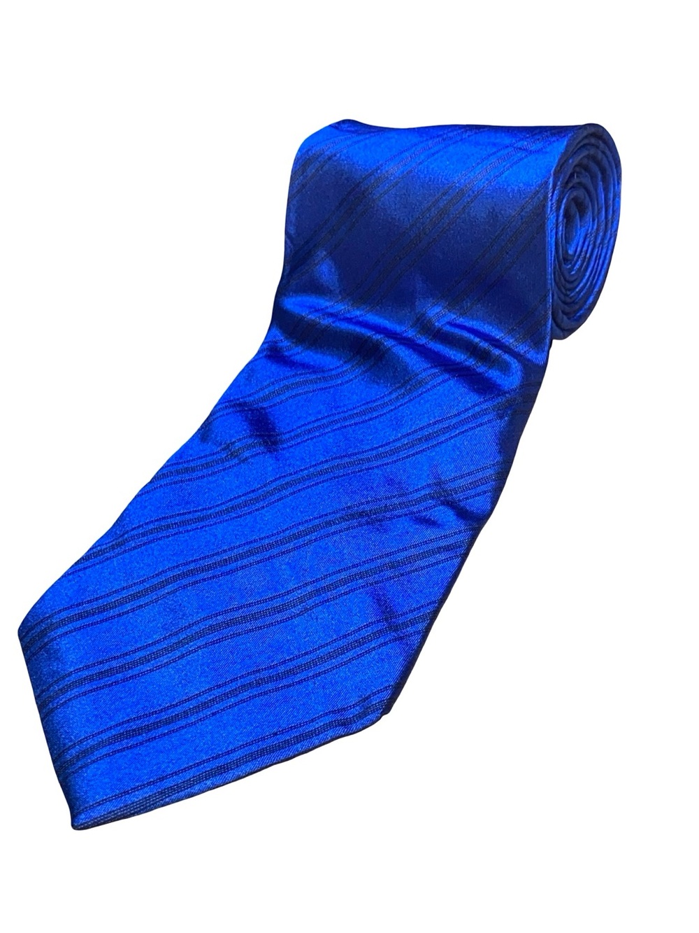 Karl Lagerfeld Electric Blue Striped‎ Tie